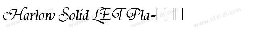 Harlow Solid LET Pla字体转换